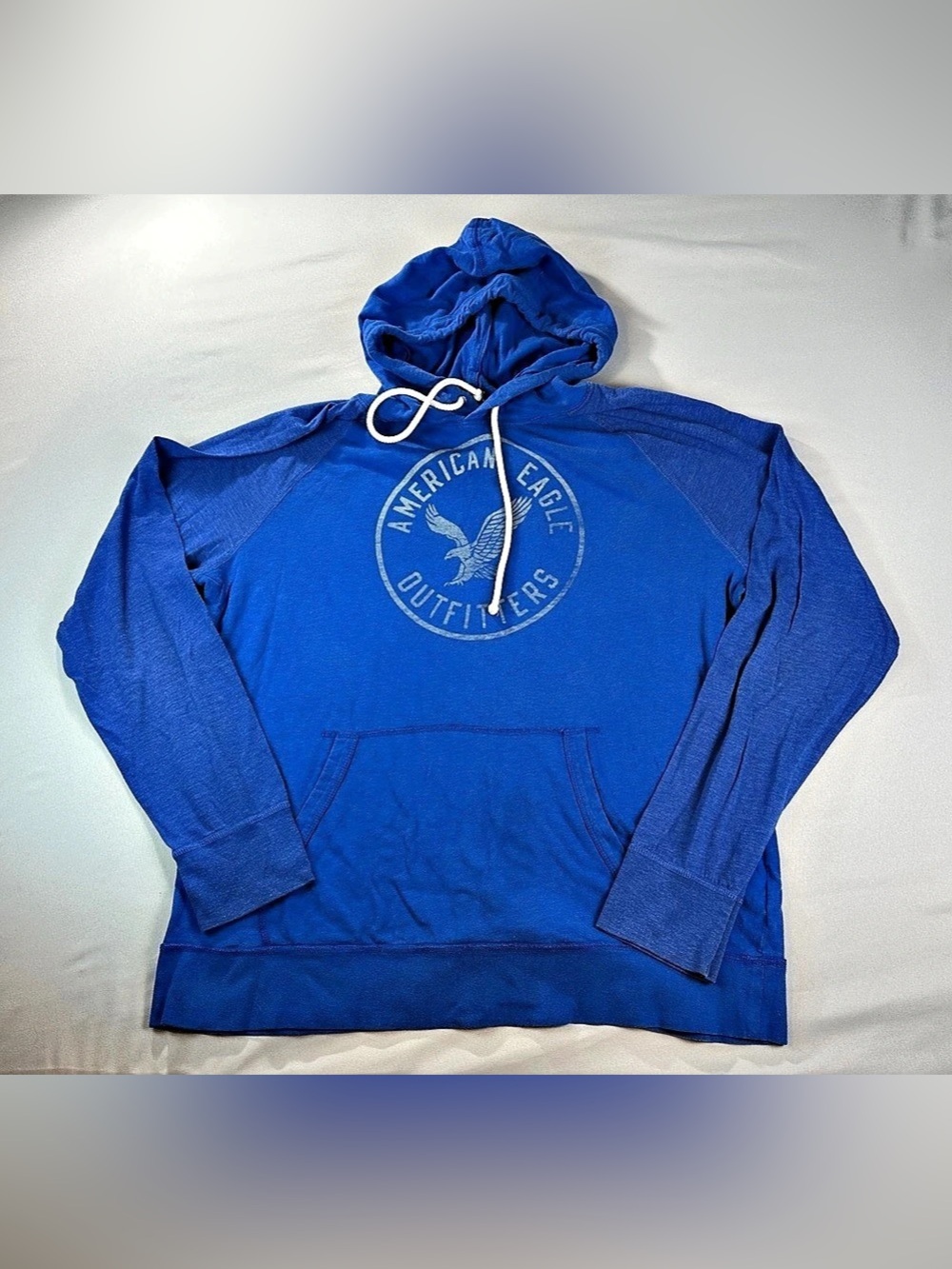 American Eagle Long Sleeve Shirt Athletic Fit Hoodie Large Preppy Pullover